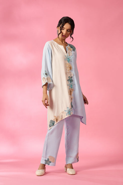 Sea Flower Kurta Set