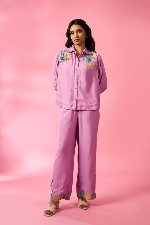 Lilac Shell Co-ord Set