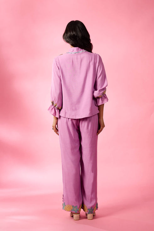 Lilac Shell Co-ord Set