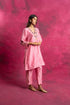Roopsaar Kurta Set with Dupatta in Pastel Pink