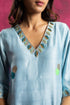 Bahar Kurta Set with Dupatta in Arctic Blue