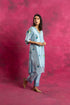 Bahar Kurta Set with Dupatta in Arctic Blue