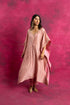 Mahak Kaftan Set in Pastel Pink