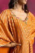 Mahak Kaftan Set in Pepper Orange