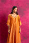 Mahak Kaftan Set in Pepper Orange