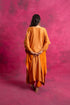 Mahak Kaftan Set in Pepper Orange