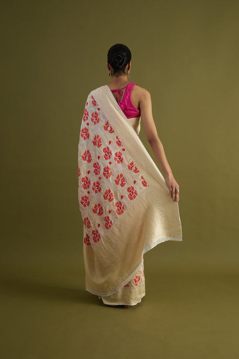 Tifli Handwoven Dyeable Saree