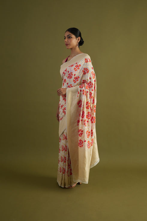 Tifli Handwoven Dyeable Saree