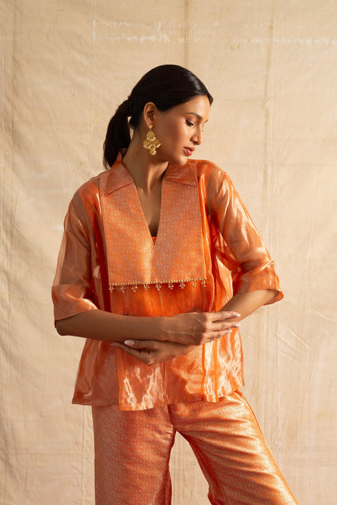 Samaira Co-ord set in Orange