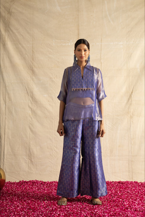 Samaira Co-ord set in Blue