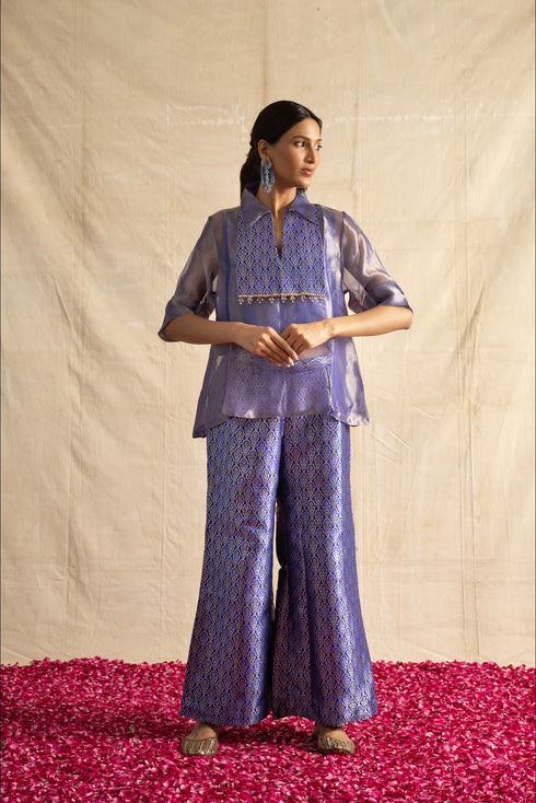 Samaira Co-ord set in Blue