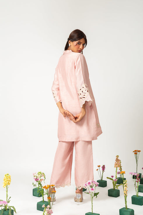 Rosé Veil Kurta Set