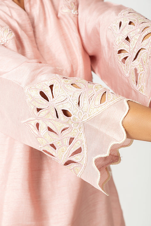 Rosé Veil Kurta Set