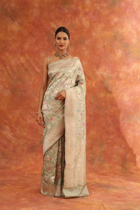 Hellebore Handwoven Saree