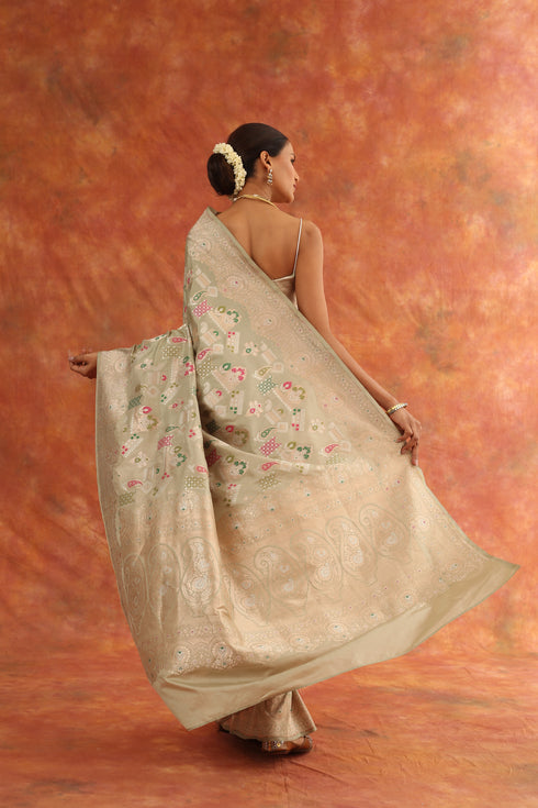 Hellebore Handwoven Saree