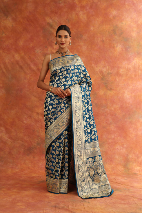 Bluebell Handwoven Saree