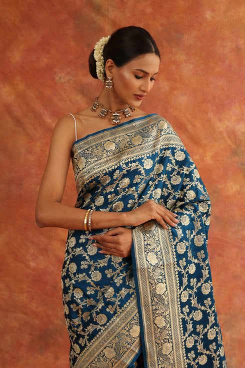 Bluebell Handwoven Saree