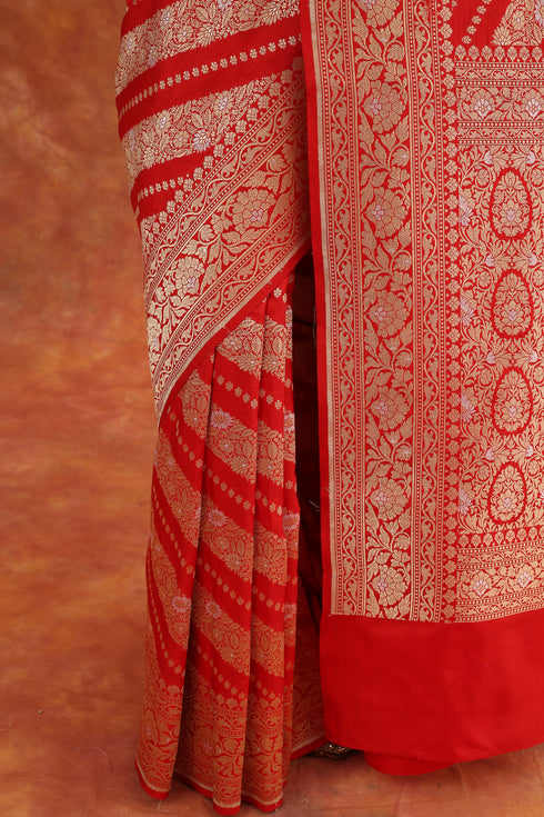 Rose Handwoven Saree