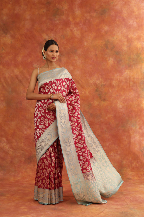 Dahlia Handwoven Saree