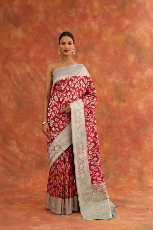 Dahlia Handwoven Saree