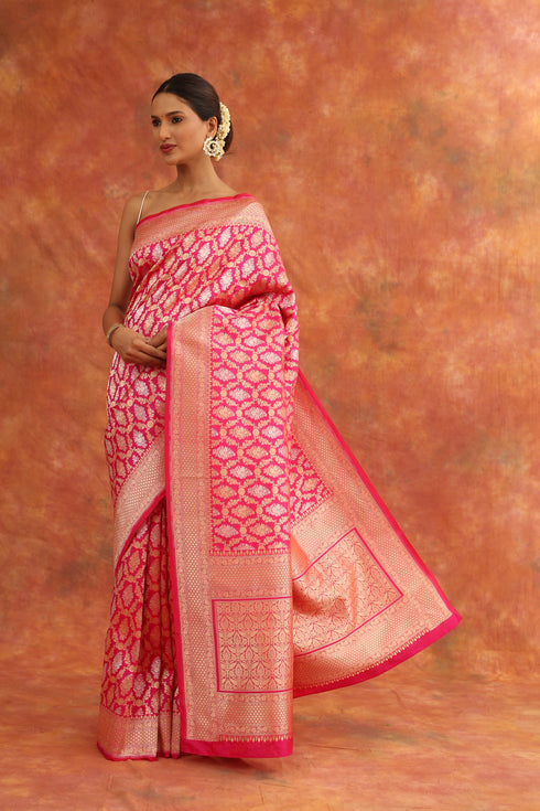 Peony Handwoven Saree