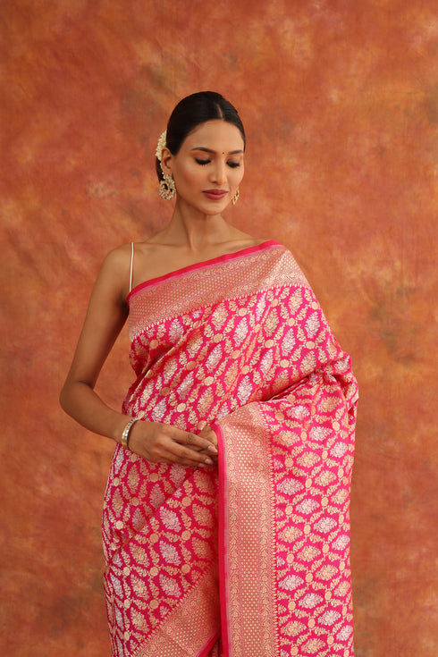 Peony Handwoven Saree