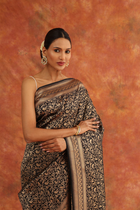 Persian Lily Handwoven Saree