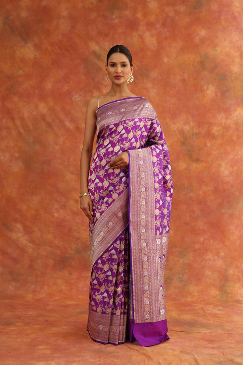 Wisteria Handwoven Saree
