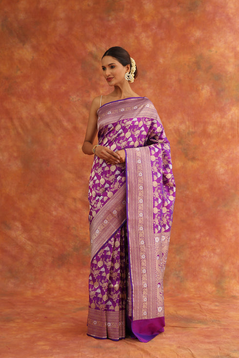 Wisteria Handwoven Saree