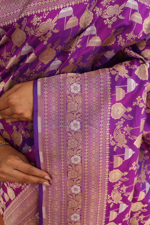 Wisteria Handwoven Saree
