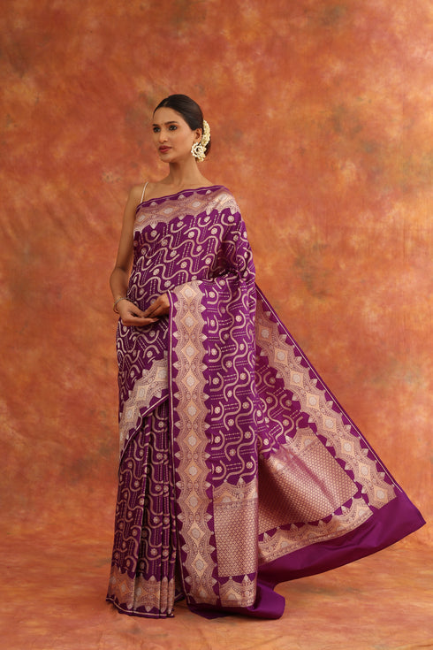 Orchid Handwoven Saree