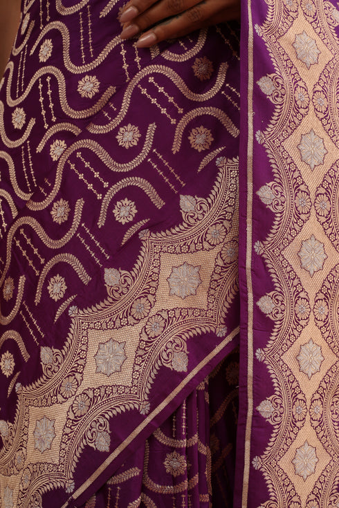 Orchid Handwoven Saree