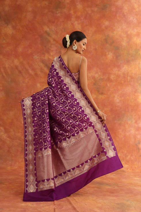Orchid Handwoven Saree