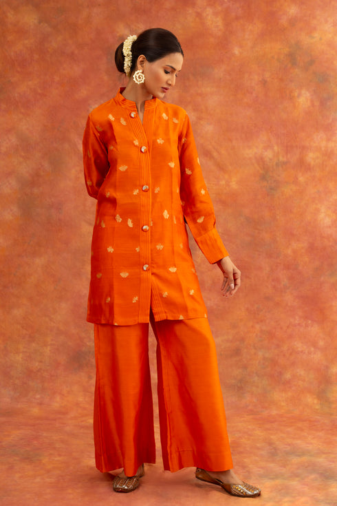 Surmya Co-ord Set in Pepper Orange