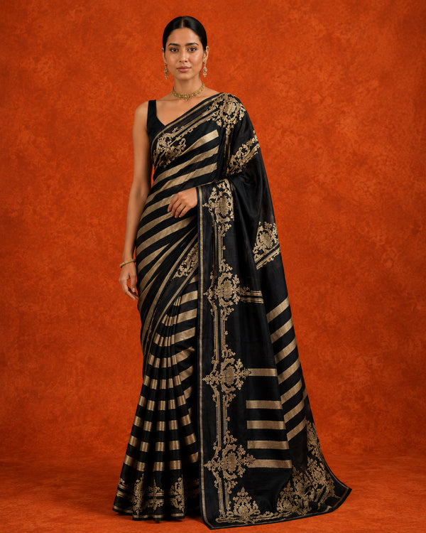 Calla Lily Handwoven Silk Saree