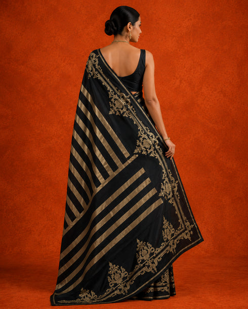 Calla Lily Handwoven Silk Saree