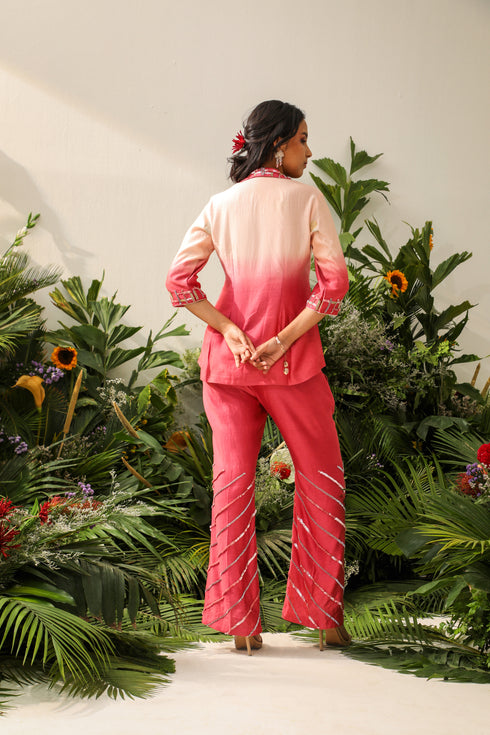 Noorani Zeenat Carnation Coord Set