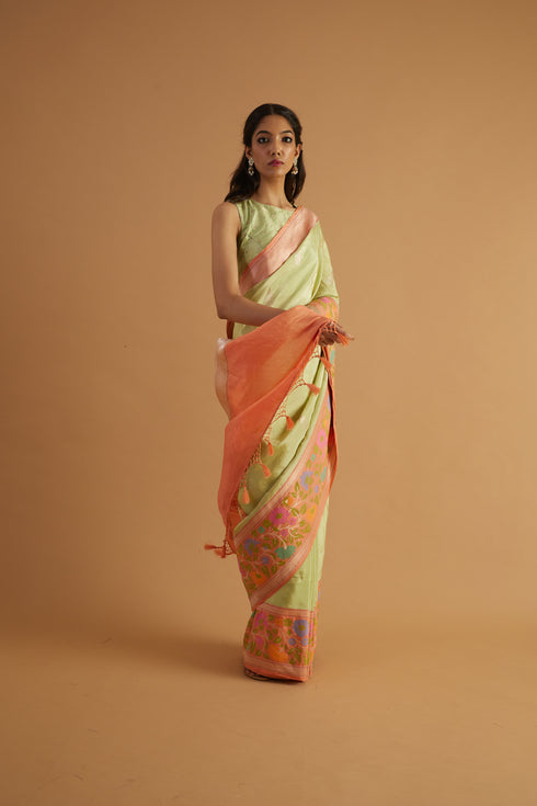 Kalpi Handwoven Silk Saree
