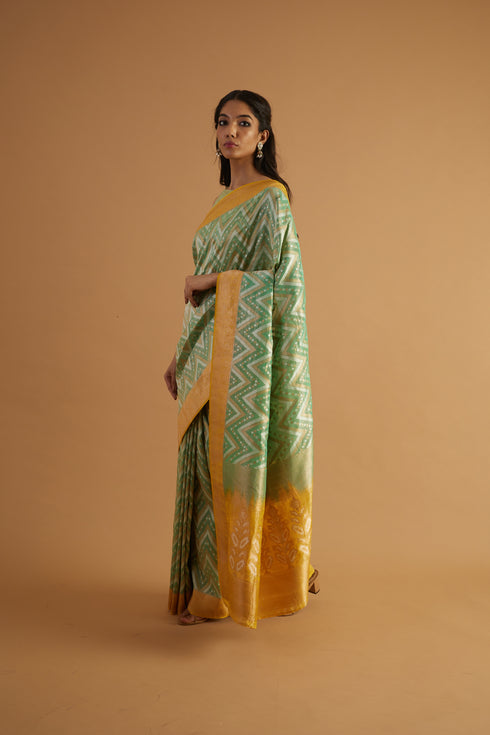 Jhansi Handwoven Organza Saree