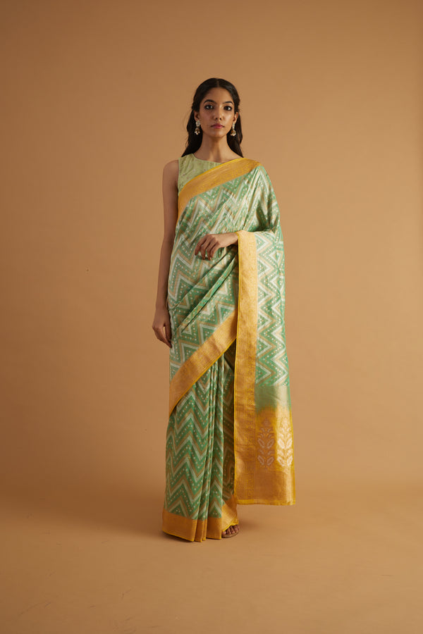 Jhansi Handwoven Organza Saree