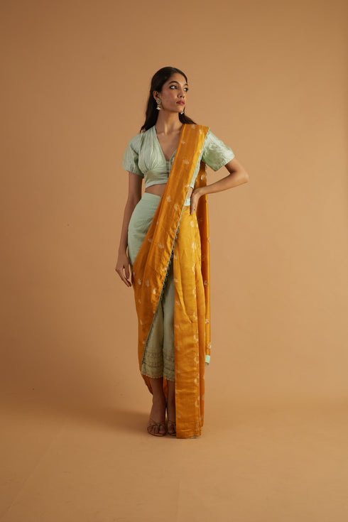 Calendula Silk Drape Saree