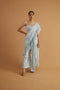 Periwinkle Drape Ruffle Saree