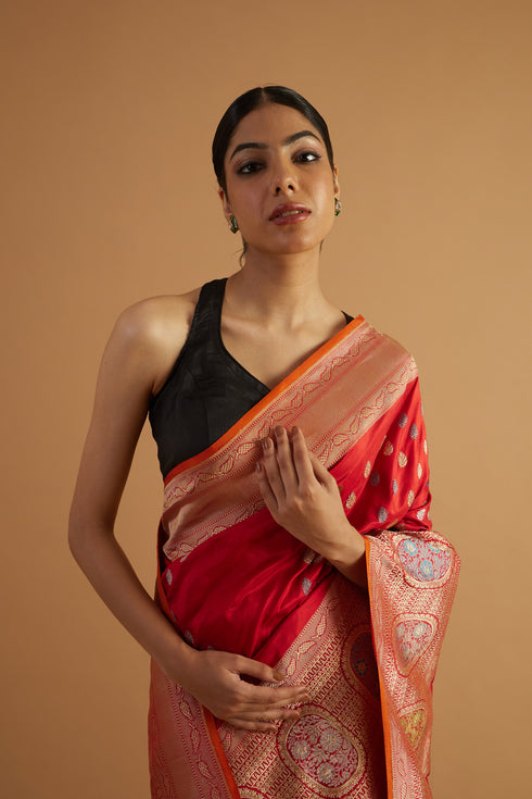 Rajkot Handwoven Silk Saree