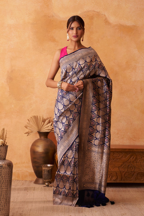 Primrose Handwoven Silk Saree