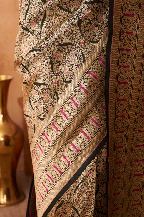 Gardenia Handwoven Silk Saree