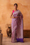 Lilac Handwoven Silk Saree