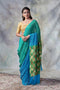 Cyan Turquoise Blue Saree