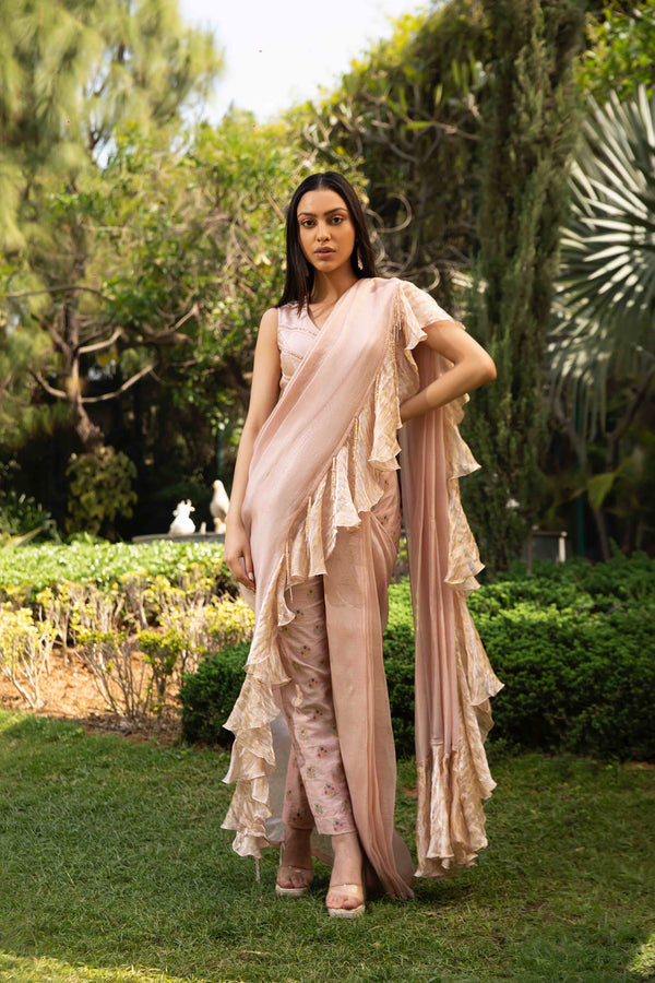 Camellia Silk Drape Saree