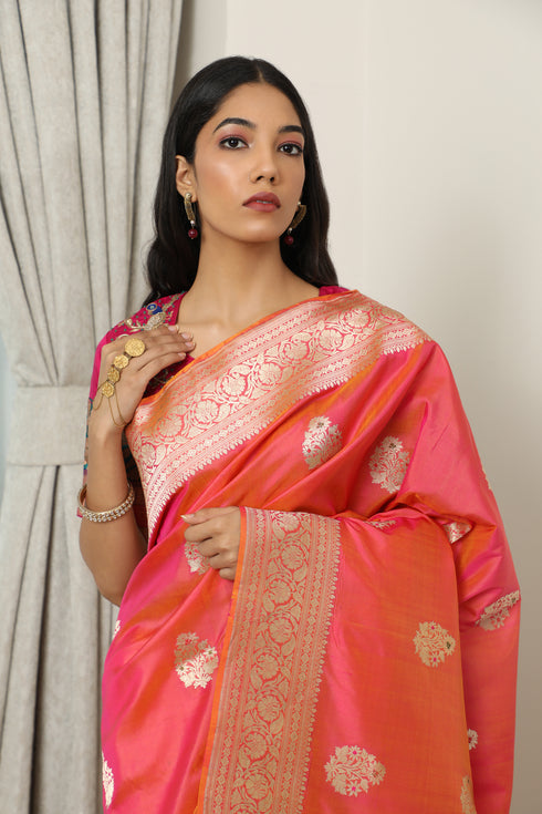 Pushkar Handwoven Silk Saree