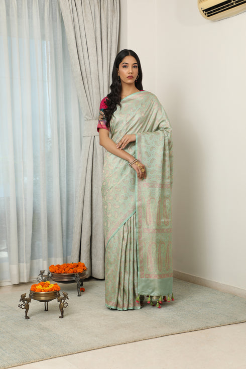 Spiti Handwoven Silk Saree